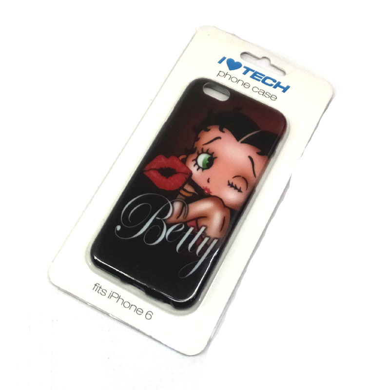 【新品】 Betty Boop iPhone6/6Sケース対応 ユニセックス/素材：ソフトシリコン製/ベティ/ベティ・ブープ【山城店】