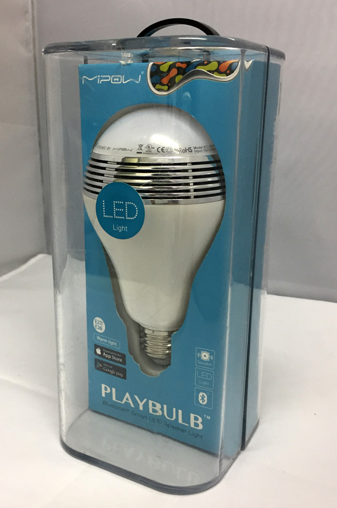 【中古】 MiPow PLAYBULB Bluetooth Smart LED Speaker Light BTL100-SR-WW [168]【福山店】