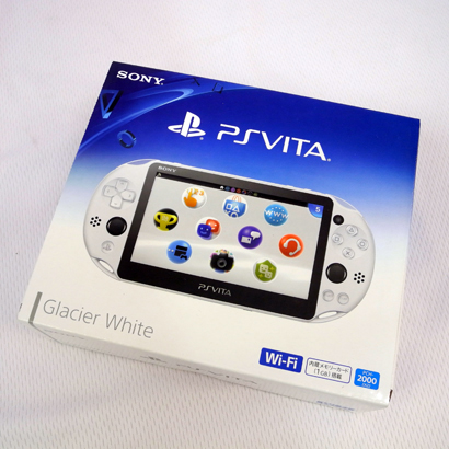 【中古】PlayStation Vita Wi-Fiモデル グレイシャー・ホワイト 白 PCH-2000ZA22【桜井店】
