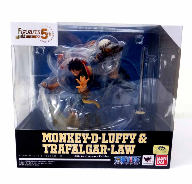 【中古】 バンダイ フィギュアーツZERO モンキー･D･ルフィ＆トラファルガー･ロー -5th Anniversary Edition- 【山城店】