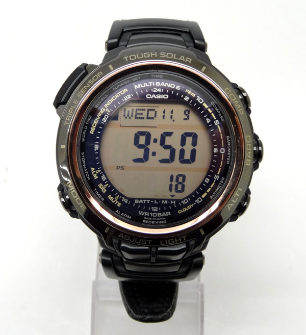 【中古】CASIO PRO TREK(カシオ プロトレック) PRX-2000LB 時計/ソーラー/カラー：黒・ブラック 系【山城店】