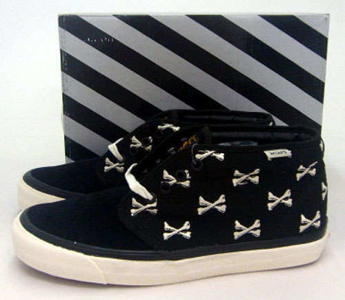 【中古】WTAPS × VANS/OG Chukka Boots LX CROSS Bones/ダブルタップス×バンズ/オージー チャッカ ブーツ エルエックス クロス ボーンズ/VNOA2Y2VKBC/国内正規品/色：黒/スニーカー/ミドルカット/未使用品/靴/シューズ【山城店】