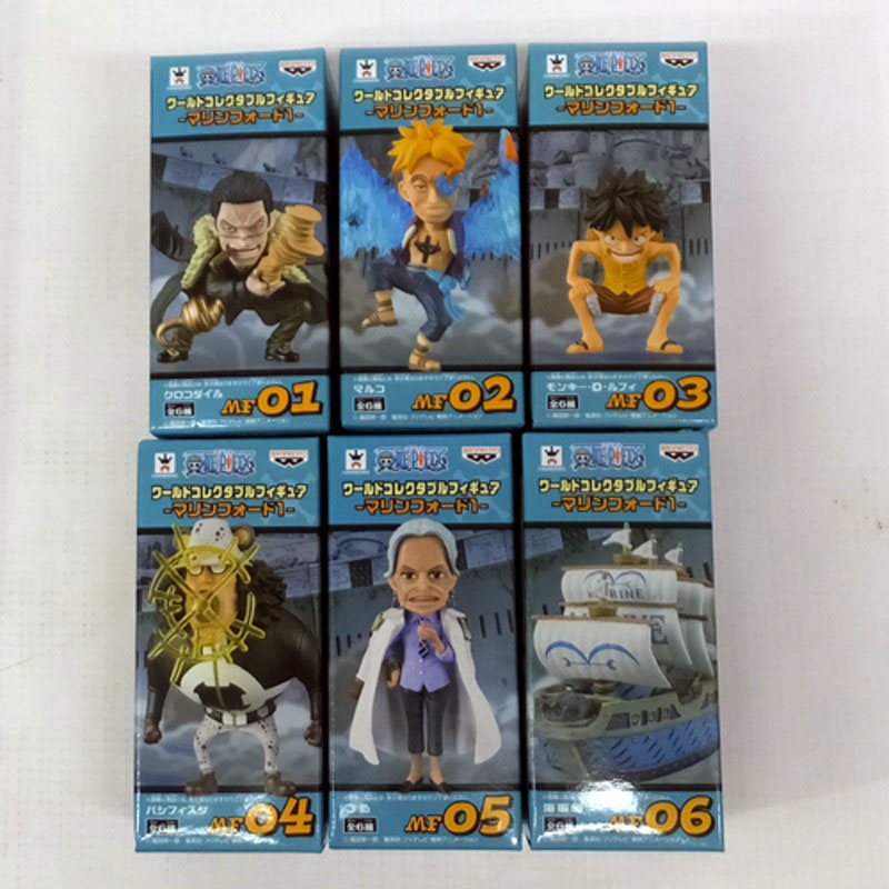 【中古】《未開封》 バンプレスト  ワールドコレクタブルフィギュア -マリンフォード1- (全6種セット） ONEPIECE/ワンピース/フィギュア/おもちゃ【山城店】