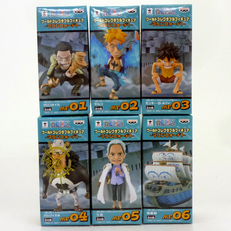 【中古】《未開封》バンプレスト ワンピース ワールドコレクタブルフィギュア -マリンフォード1- 全6種セット ONE PIECE/フィギュア【山城店】