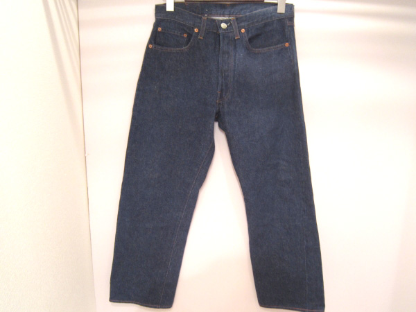 【中古】Levi's/リーバイス USA製 501 インディゴ デニムパンツ バレンシア製 トップボタン裏555 ※裾直しあり 【福山店】