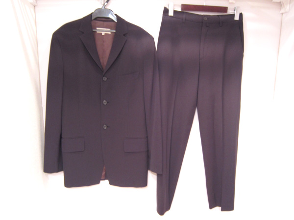 【新品、未使用】ドリスヴァンノッテンのブラウンパンツスーツ肩幅約50センチ
