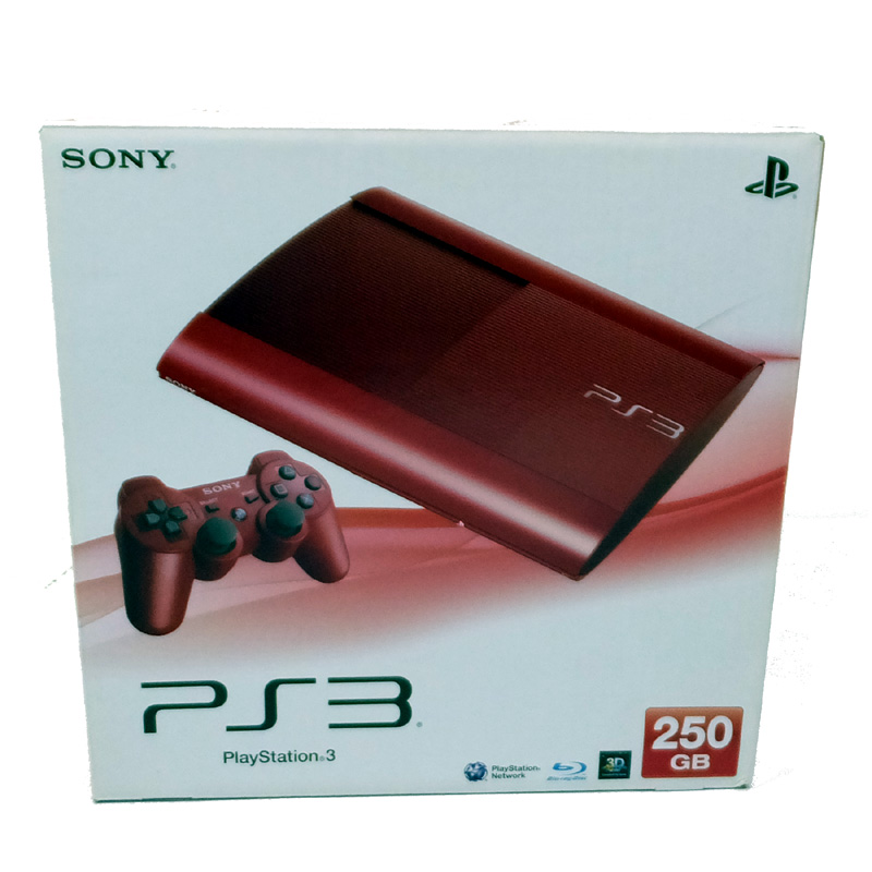 【中古】 SONY PlayStation 3 (250GB) ガーネット・レッド (CECH-4000)  ソニー/プレイステーション3/ゲーム【山城店】