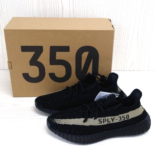 【中古】adidas original アディダス オリジナル by KANYE WEST YEEZY BOOST 350 V2 イージー ブースト/品番：BY9611/サイズ：27cm/国内正規品/カラー：グリーン×ブラック/緑/黒/未使用品/スニーカー/軽量/カニエ/ウエスト/靴 シューズ【大久保店】