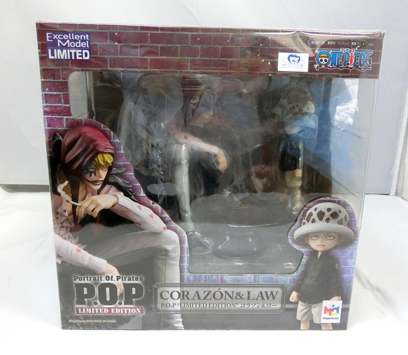 【中古】《未開封》メガハウス ワンピース P.O.P LIMITED EDITION コラソン＆ロー ONE PIECE/フィギュア/おもちゃ【出雲店】