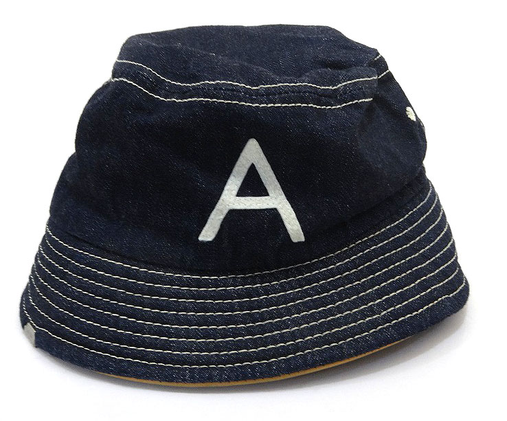 【中古】ANACHRONORM×DECHO/アナクロノーム×デコー BEAT INITIAL HAT/ビートイニシャルハット デニムハット ネイビー/紺 SIZE：02［123］【福山店】