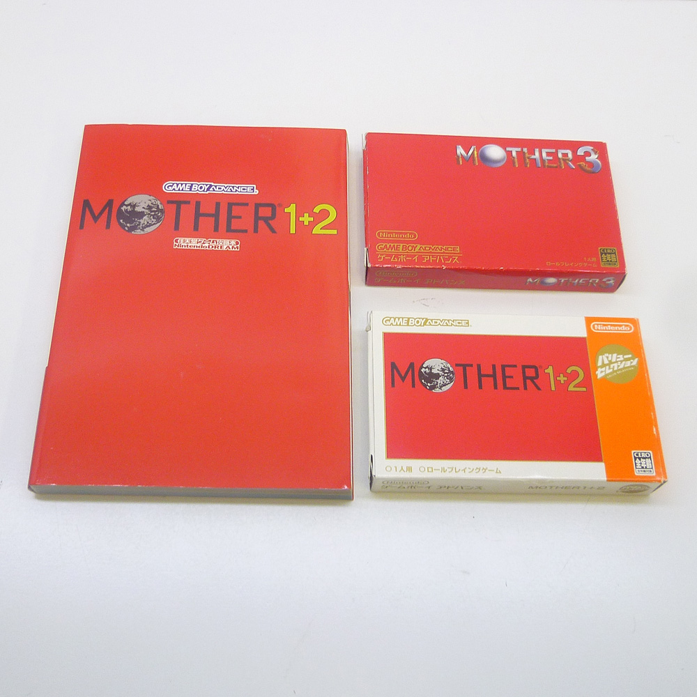 【中古】GBAソフト MOTHER1+2/MOTHER3 マザー 2本セット 攻略本付 ゲームボーイアドバンスソフト【香芝店】