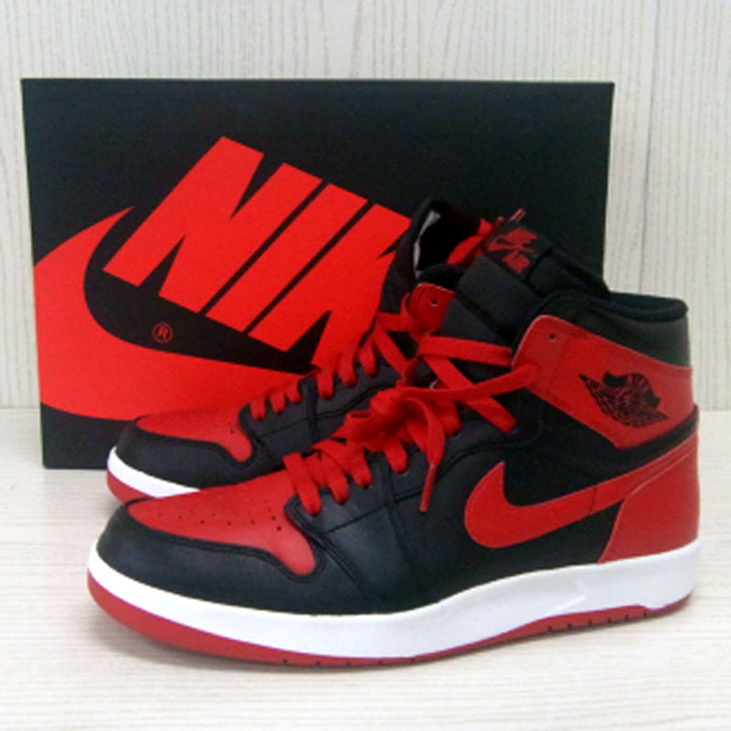 【中古】NIKE/AIR JORDAN 1 HIGH THE RETURN/ナイキ/エア ジョーダン ワン ハイ ザ リターン/768861-001/27ｃｍ/国内正規品/色：黒・赤・白/2015年製/BRED（ブレッド）/復刻/1.5/バッシュ/スニーカー/靴/シューズ【山城店】