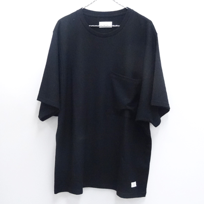 【中古】Sise Big Pocket Tee(WOOL) / シセ ビッグポケット ティー(ウール) 品番：SJ-14A-CS03/2014-15AW/国内正規品/サイズ：2/カラー：BLACK・ブラック・黒/半袖/ショートスリーブ/ドルマンスリーブ/ビッグシルエット【アメ村店】