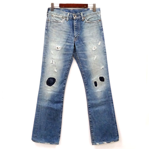 【中古】LEVIS VINTAGE CLOTHING リーバイス ヴィンテージ クロージング 1971年モデル 517 デニム パンツ/品番：71517/国内正規品/サイズ：32インチ/カラー：インディゴ/復刻/加工【山城店】