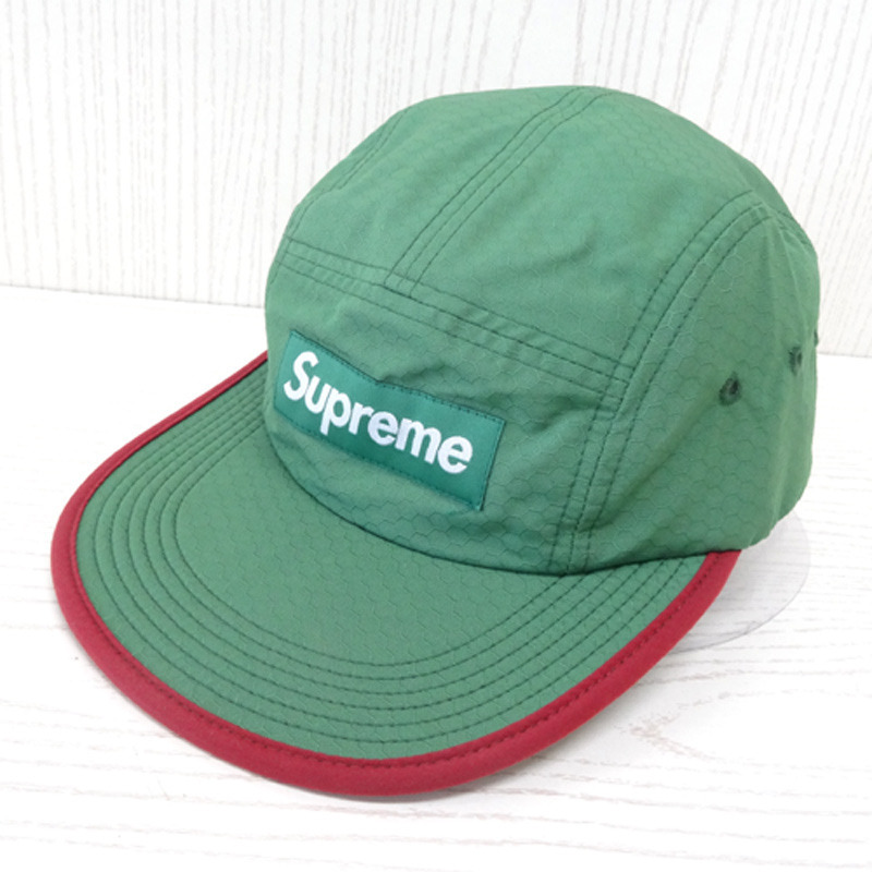 【中古】Supreme Hex Ripstop Soft Bill Camp Cap / シュプリーム リップストップ キャンプキャップ 13AW/国内正規品/サイズ：F/カラー：グリーン/ストリート/帽子/スケーター【山城店】