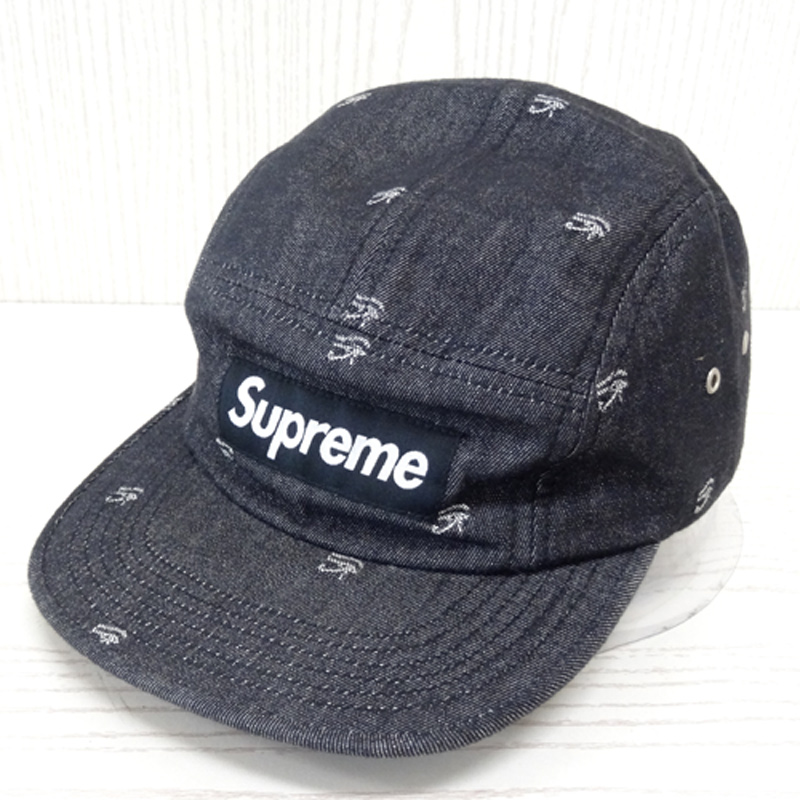 【中古】Supreme Denim Eye Camp Cap / シュプリーム キャンプキャップ 13AW/サイズ：F/カラー：ブラック/ストリート/帽子/スケーター【山城店】