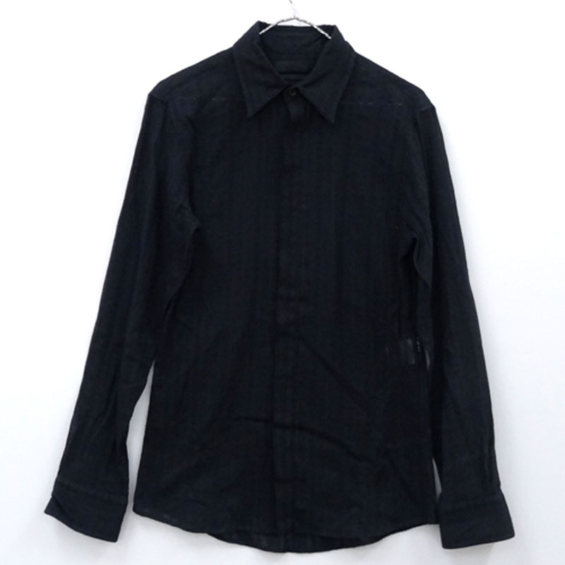 【中古】ALEXANDER MQUEEN アレキサンダー マックイーン/レースシャツ/国内正規品/カラー：BLACK/黒/長袖【山城店】