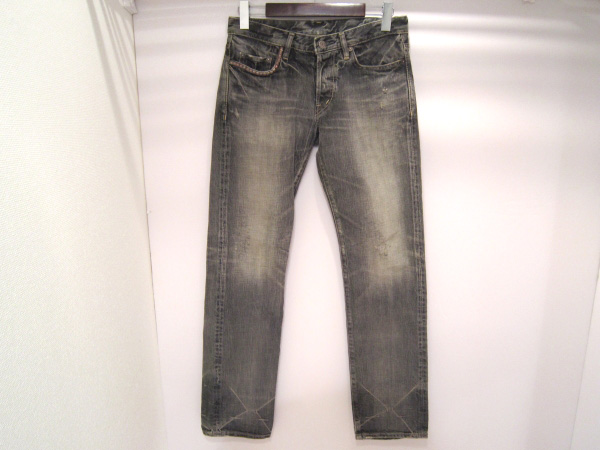 【中古】HYSTERIC GLAMOUR/ヒステリックグラマー 0293AP09 NOBU加工 スタッズ デニム ストレートパンツ【福山店】