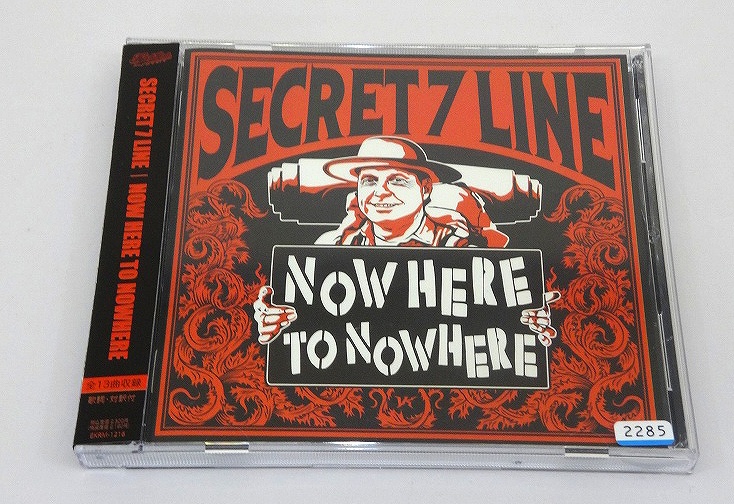 【中古】NOW HERE TO NOWHERE アーティスト：SECRET 7 LINE  シークレット・セブン・ライン ナウ・ヒア・トゥ・ノーウェアー  形式: CD 【福山店】