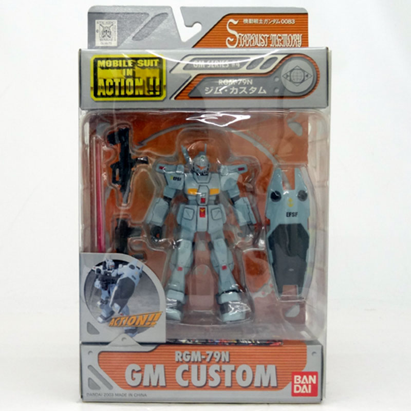 【中古】バンダイ MS IN ACTION !! ジム・カスタム RGM-79N  機動戦士ガンダム0083/ フィギュア【山城店】