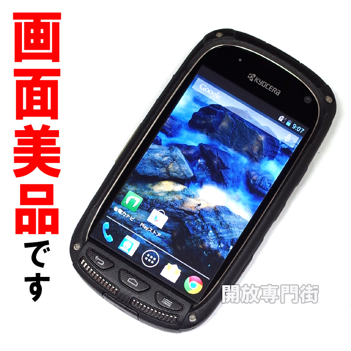 【中古】★人気のSIMフリー！画面美品です！ KYOCERA TORQUE SKT01-ST ブラック 【山城店】