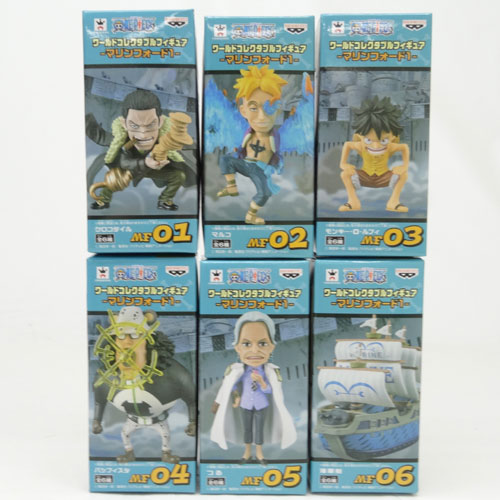 【中古】バンプレスト ワンピース ワールドコレクタブルフィギュア -マリンフォード1- 全6種セット ONE PIECE/ フィギュア【山城店】