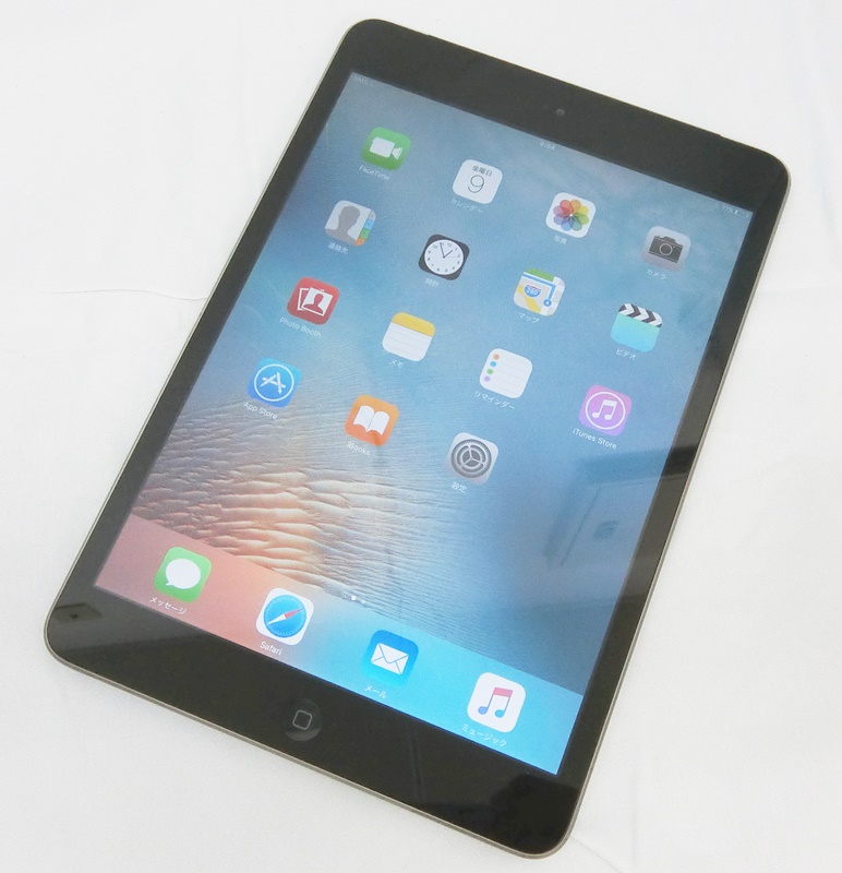 【中古】APPLE iPad mini 2 Wi-Fi + Cellular 32GB ME820J/A ブラック 白ロム アップル アイパッド ミニ セルラー ソフトバンク【出雲店】