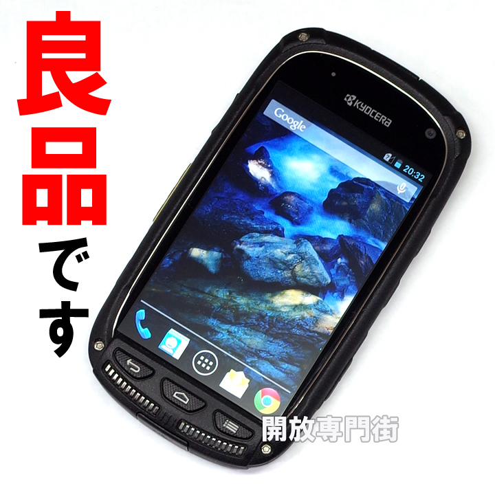 【中古】★人気のSIMフリー！良品です！  KYOCERA TORQUE SKT01-ST ブラック【山城店】