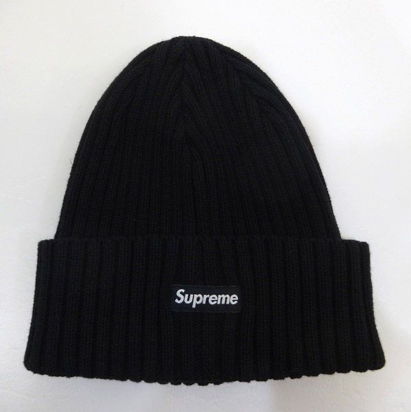 【中古】Supreme/シュプリーム Overdyed Beanie ニット帽 ニットキャップ ボックスロゴ 16ss ブラック/黒［121］【福山店】