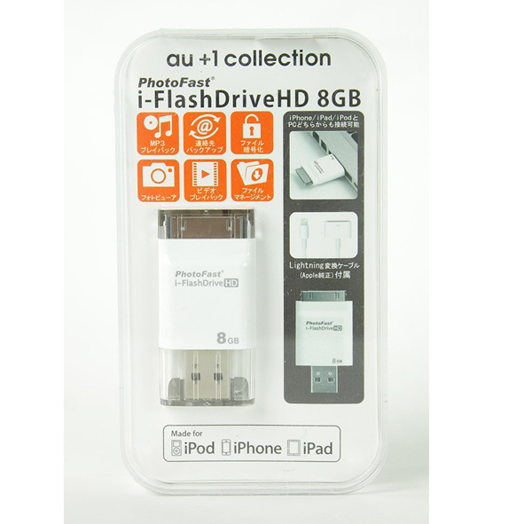 【中古】未開封 au+1 collection i-FlashDrive HD 8GB R03M005A1【桜井店】