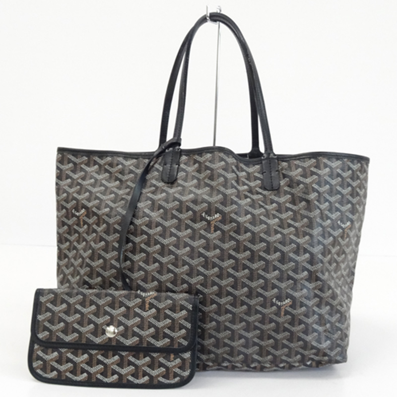 【中古】GOYARD ゴヤール 「サンルイ PM」 ブラック系 トート/ハンド/ショルダー《バッグ/かばん/鞄》【山城店】