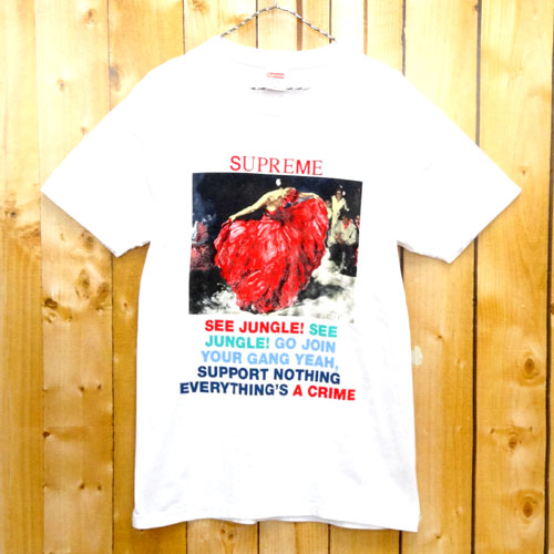 【中古】Supreme シュプリーム Dancer Tee ダンサー ティー/16SS/サイズ：M/カラー：白/ホワイト 系/ストリート/半袖/Tシャツ【山城店】