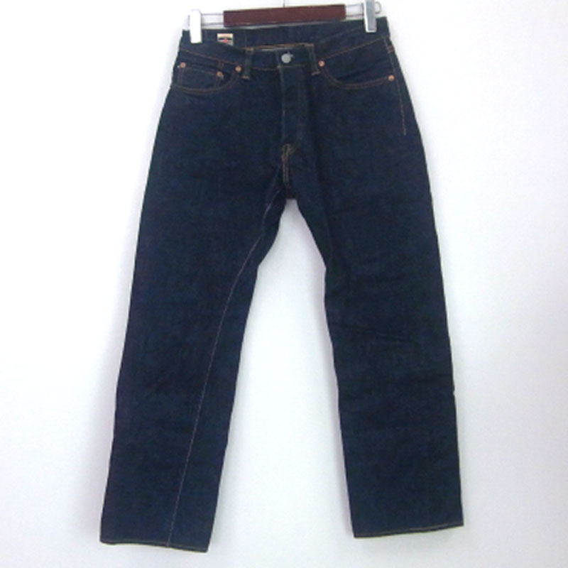 【中古】Momotaro Jeans/桃太郎ジーンズ/ボトム デニム/サイズ：32/カラー：インディゴ・ブルー/アメカジ/岡山デニム/セルビッチ【山城店】