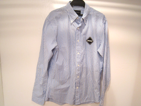 【中古】F.C.R.B./F.C.Real Bristol エフシーアールビー/エフシーリアルブリストル FCRB-140003 STRIPE B.D SHIRT 長袖 ストライプ シャツ 【福山店】