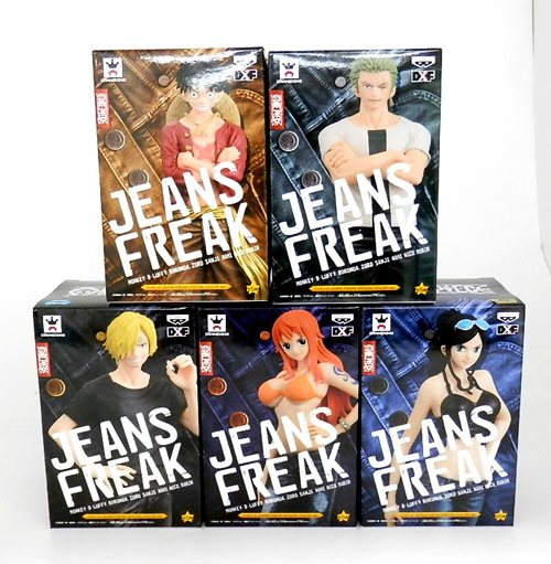 【中古】《未開封》バンプレト ワンピース JEANS FREAK SPECIAL COLOR ver. 全5種セット DXF / フィギュア【山城店】