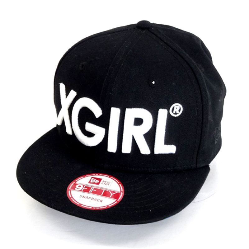 【中古】X-girl × NEWERA/NEWERA CAP エックスガール×ニューエラ/サイズ：SM/カラー：BLK/X-girl/NEWERA/CAP/ニューエラ/帽子/キャップ【山城店】