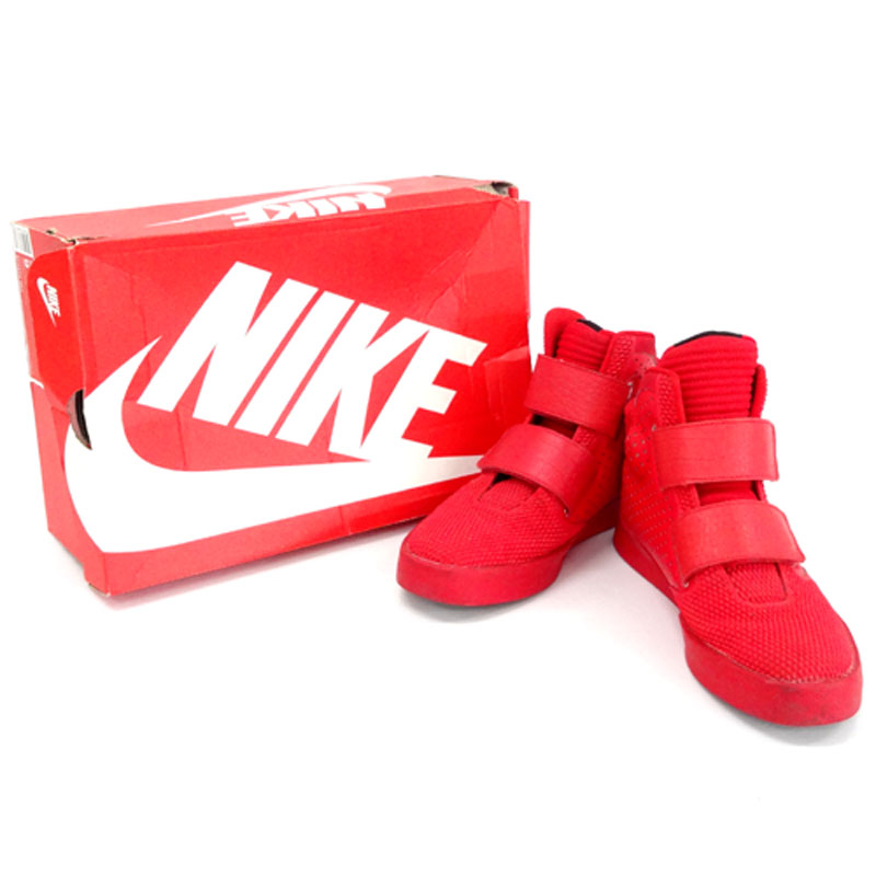 【中古】NIKE FLY STEPPER 2K3 ナイキ フライ ステッパー/品番：677473 601/27ｃｍ/カラー：UNIVERSITY RED/CHROME/ROUGE/色：赤/レッド/スニーカー/ハイカット/フットウェア/靴 シューズ【山城店】