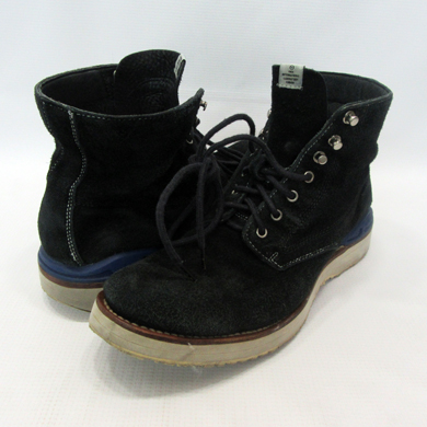 【中古】VISVIM / VIRGIL BOOTS-FOLK / ビズビム / バージル ブーツ-フォーク / size:US9 / 約27cm / BLACK / ブラック / 黒 / Vibramソール /シューズ / ブーツ / メンズ靴 / MensBoots 