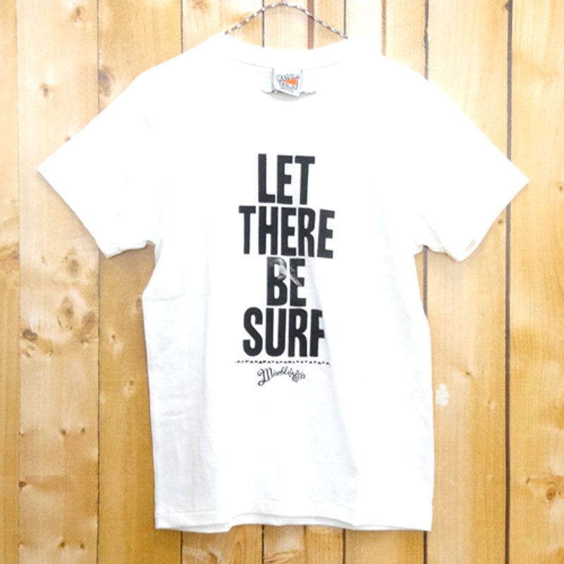 【中古】Marbles/LET THERE BE SURF マーブルス/ロゴ プリント Tシャツ/サイズ：M/カラー：白/ホワイト系/半袖/Tee/カジュアルサーフ【山城店】