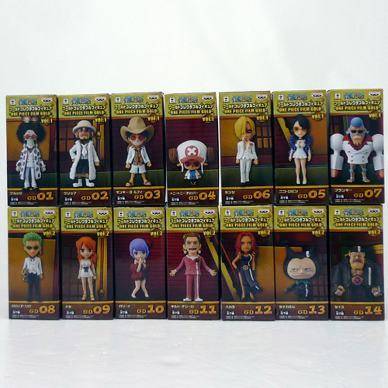 【中古】《未開封》バンプレスト ワンピース ワールドコレクタブルフィギュア -ONE PIECE FILM GOLD- vol.1～vol.2 （14体セット） /フィギュア【山城店】