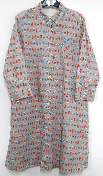 【中古】niko and ...ニコアンド 柄シャツワンピース SIZE：M 【福山店】