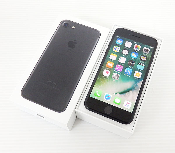 【中古】ほぼ未使用品!!docomo iPhone7 256GB ブラック MNCQ2J/A 白ロム Apple【米子店】