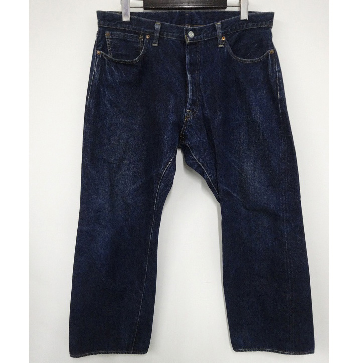 【中古】Denime/ドゥニーム デニムパンツ ボタンフライ ビックサイズ ブルー系/青系 SIZE:38/サイズ:38［122］【福山店】