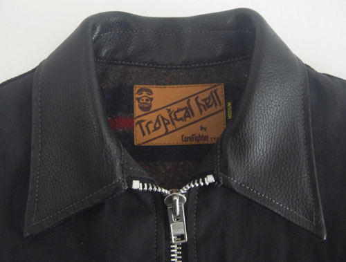 開放倉庫 | 【中古】Core Fighter JACKET/コアファイター レザー切替え ジップ ジャケット/サイズ：M/カラー：チャコールグレー/アウター/ブルゾン/内側ウール【山城店】  | 古着 | メンズ | ジャケット