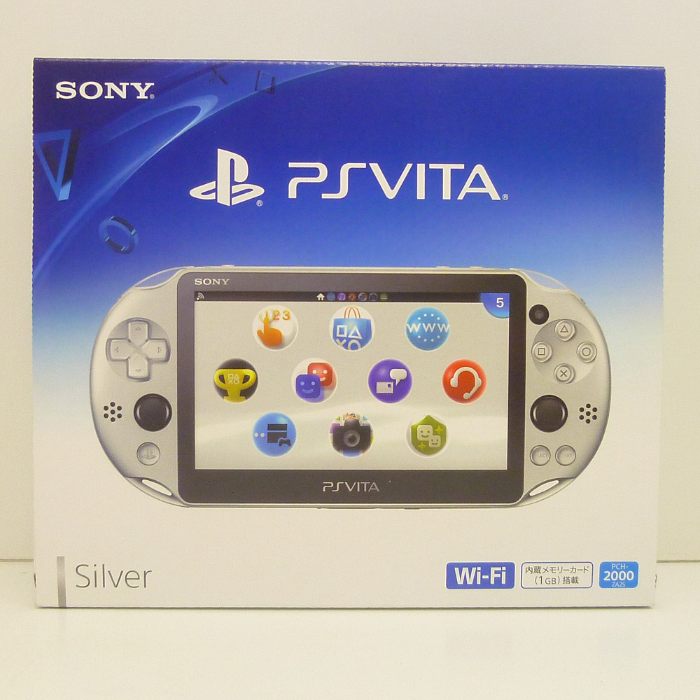 【中古】SONY PS VITA PlayStation Vita Wi-Fiモデル シルバー [PCH-2000ZA25]【橿原店】