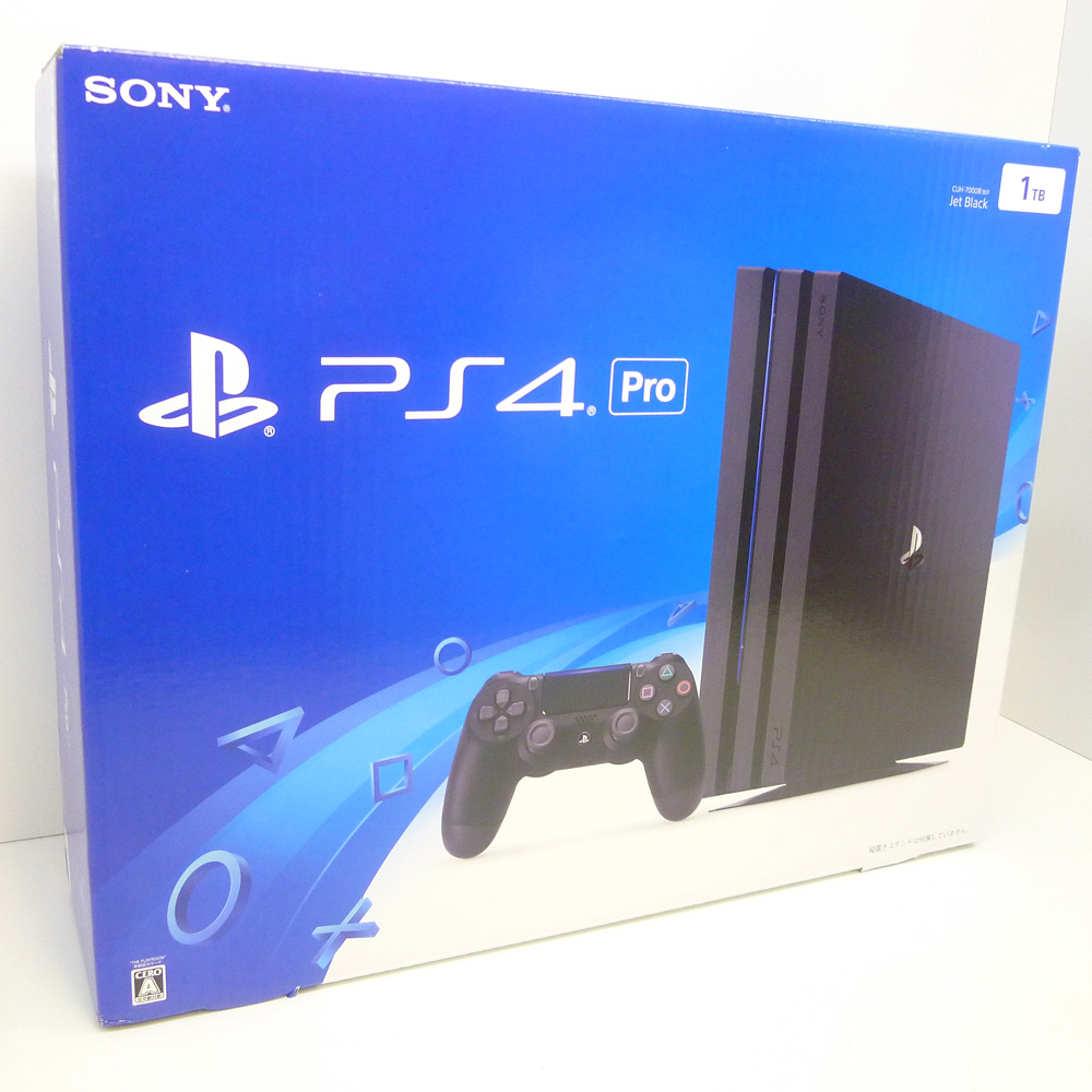 【中古】SONY PlayStation 4 Pro ジェット・ブラック 1TB CUH-7000BB01【橿原店】