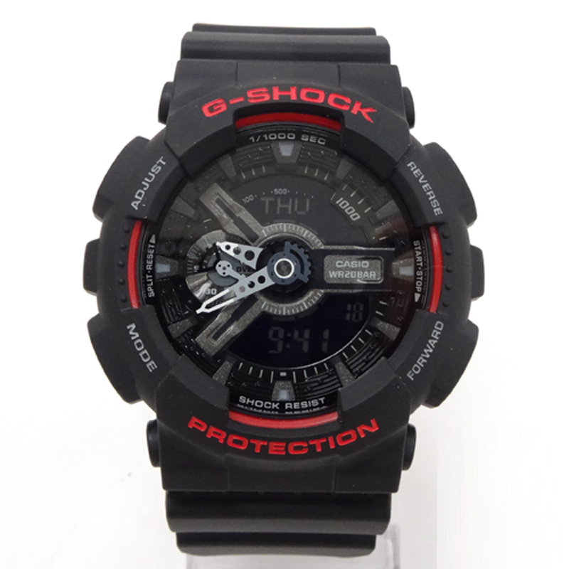 【中古】CASIO G-SHOCK Black Red Series(カシオ ジーショック ブラックレッドシリーズ) GA-110HR-1/カラー：ブラック×レッド/アナデジ/電池《腕時計/ウォッチ》【山城店】