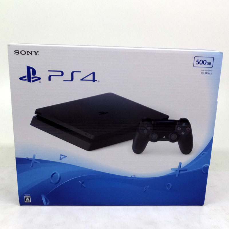 【中古】《未使用》 ソニー  PlayStation 4 ジェット・ブラック 500GB(CUH-2000AB01)   SONY/ＰＳ4/プレステ4/ゲーム【新大宮店】