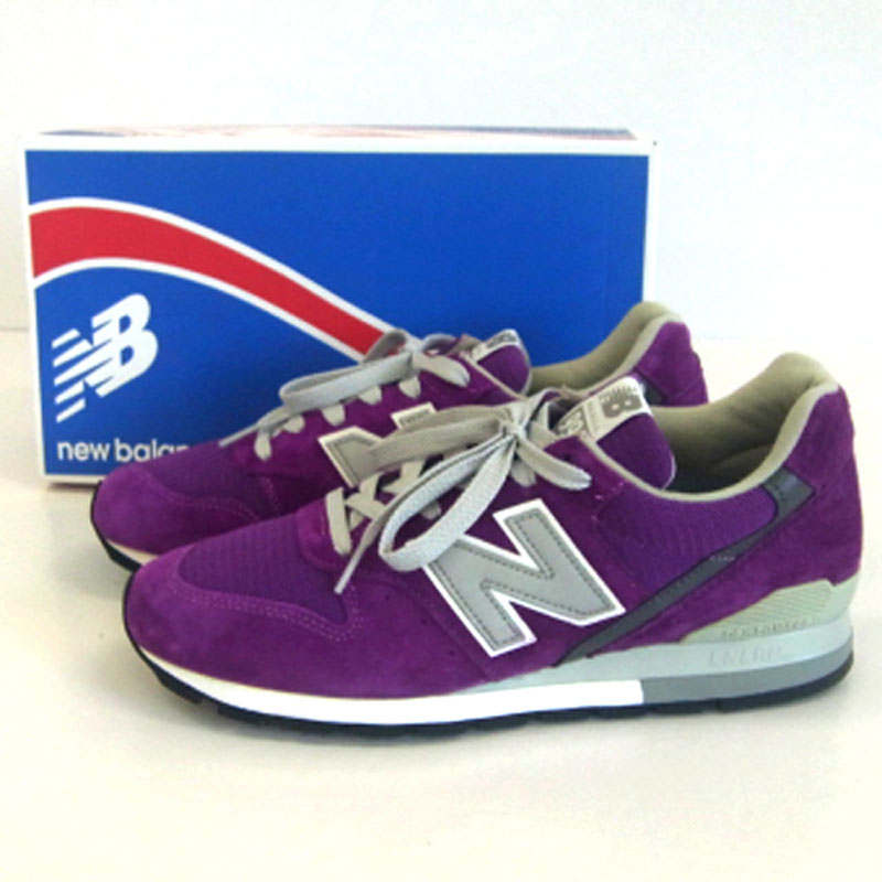 【中古】new balance M996 PU/ニューバランス スニーカー/27ｃｍ/国内正規品/カラー：PURPLE・紫/Dワイズ/ランニング/MADE IN USA/靴 シューズ山城店】