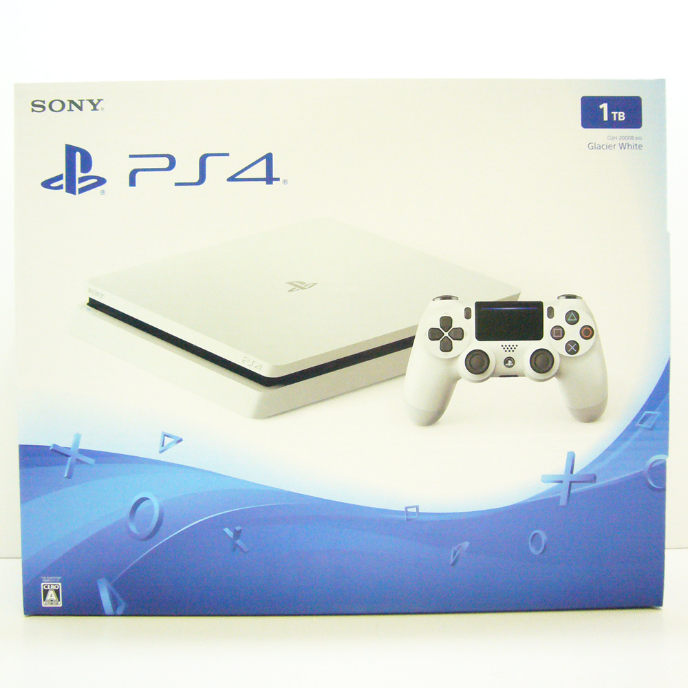 【中古】SONY PlayStation 4 グレイシャー・ホワイト 1TB CUH-2000BB02 PS4【橿原店】